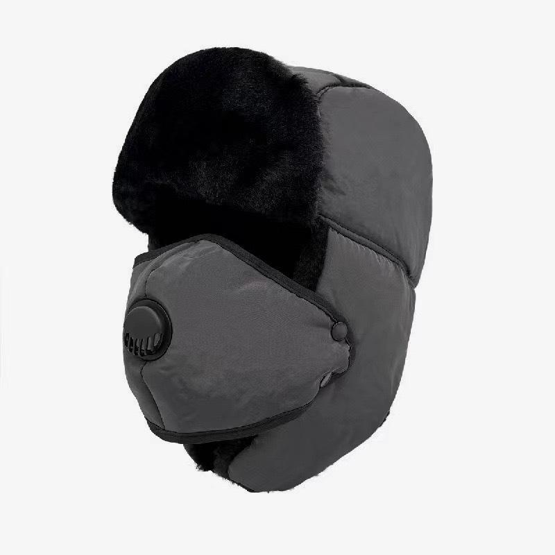 Women's Winter Velvet Balaclava Hat - Windproof Ear Protection for Cycling