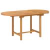 Garden Dining Set 5 pcs Brown Solid Teak Wood