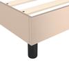 Box Spring Bed Frame Cappuccino Brown 200x200 cm Faux Leather