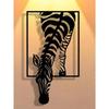 Forged Metal Zebra Wall Decor Modern Farmhouse Bohemian Animal Art