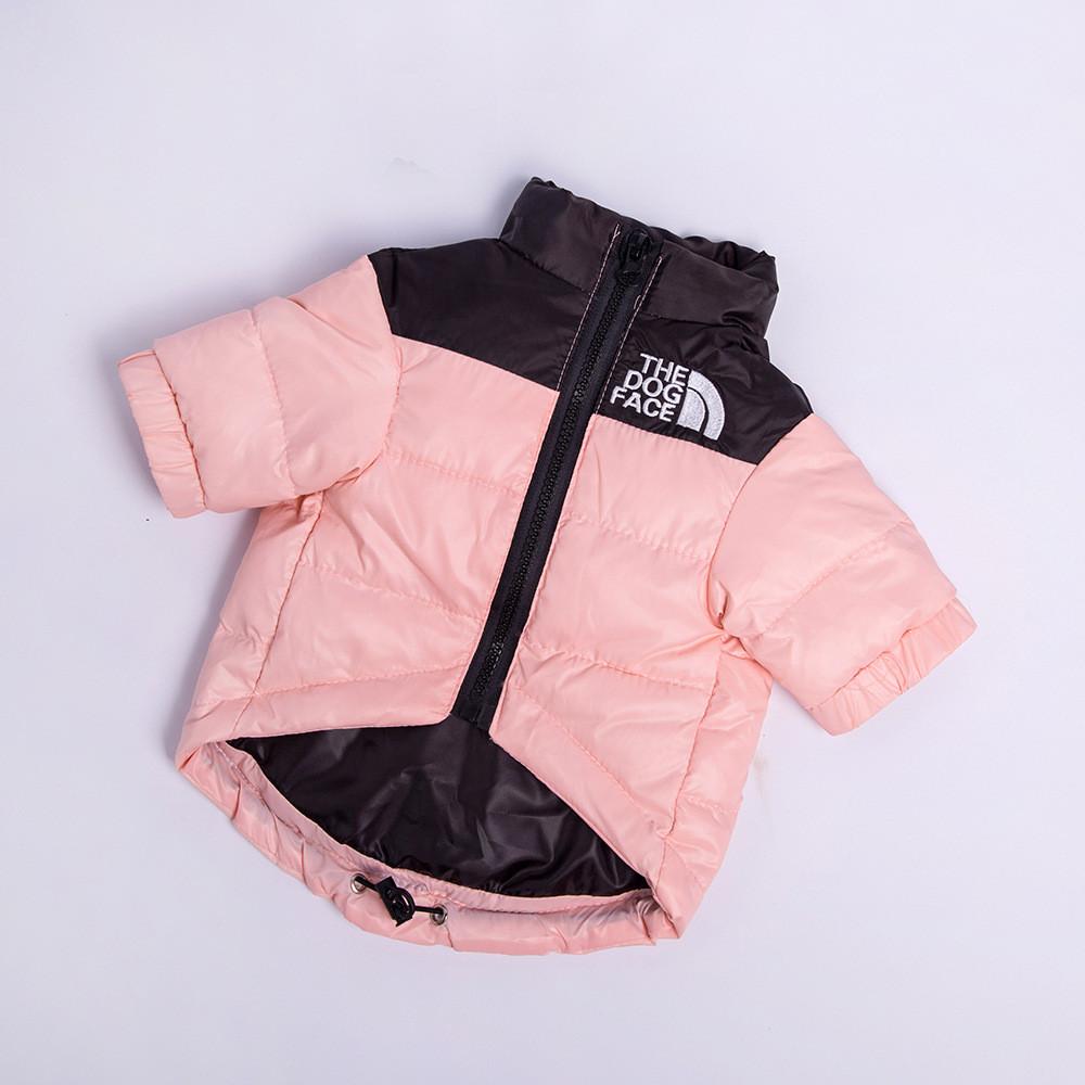 

Куртка Собака Вниз Толстая и Теплая Уличная Одежда для Питомцев Дизайн Букв Вышивка XL розовый