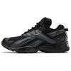 Interval 96 Synthetic Leather Comfortable Shock Absorption Low-Top Lifestyle Sneakers Unisex Sneakers Black FX2140