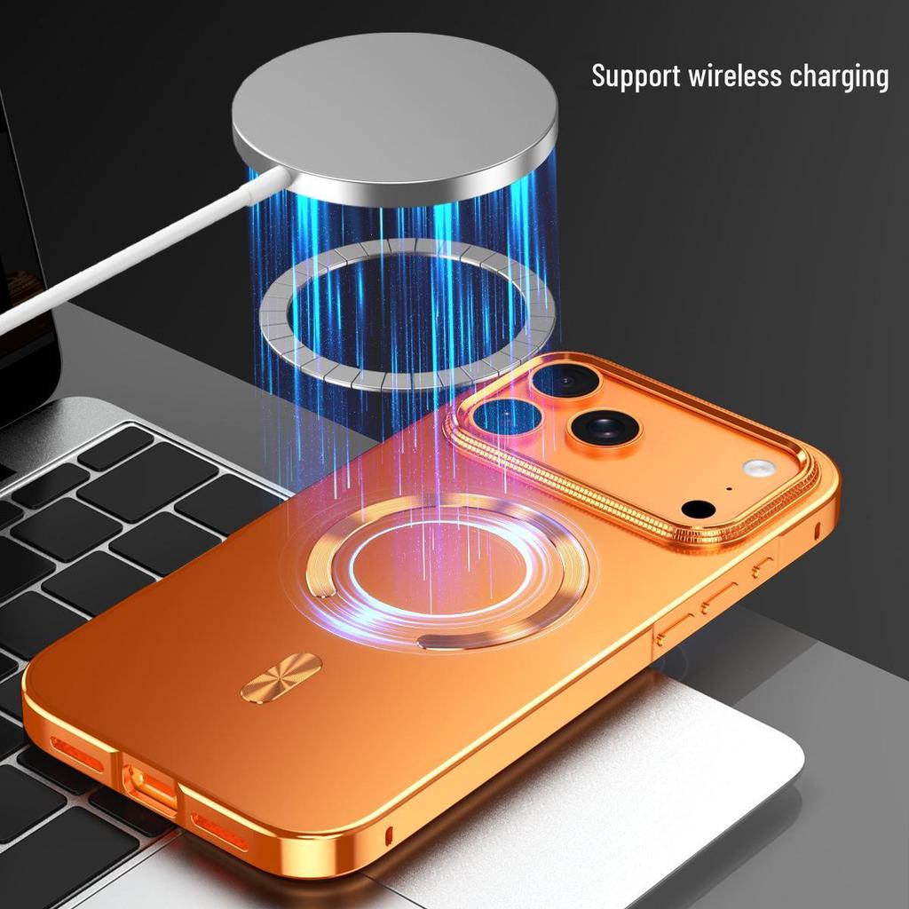 Apple iPhone 17 Pro Max Magnetic Buckle Case - Anti-fall Metal Shield for iPhone 16 Pro