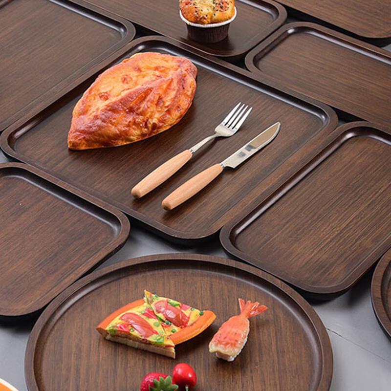 Yunluan Japanese Black Walnut Solid Wood Serving Tray