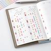 Hobonichi Techo TSUKI No IRO / See-through Round Stickers (3.5mm) Planner Accessories