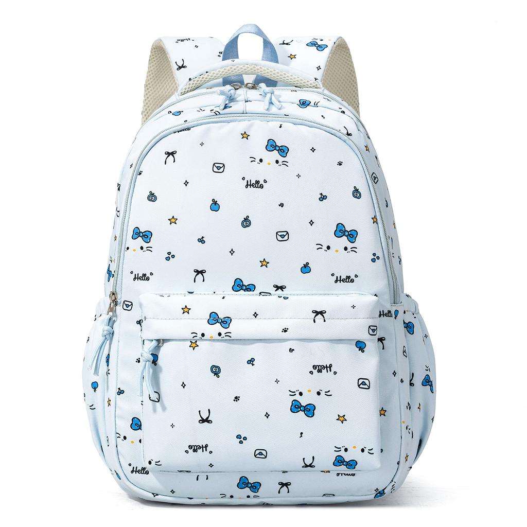Cute Cat Schoolbag For Junior High School Girls, High-Looking Cartoon Backpack For Elementary School Girls In Grades Three To Six