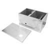 Bac à graisse en acier inoxydable, filtration à 3 niveaux, grande capacité, pour cuisine