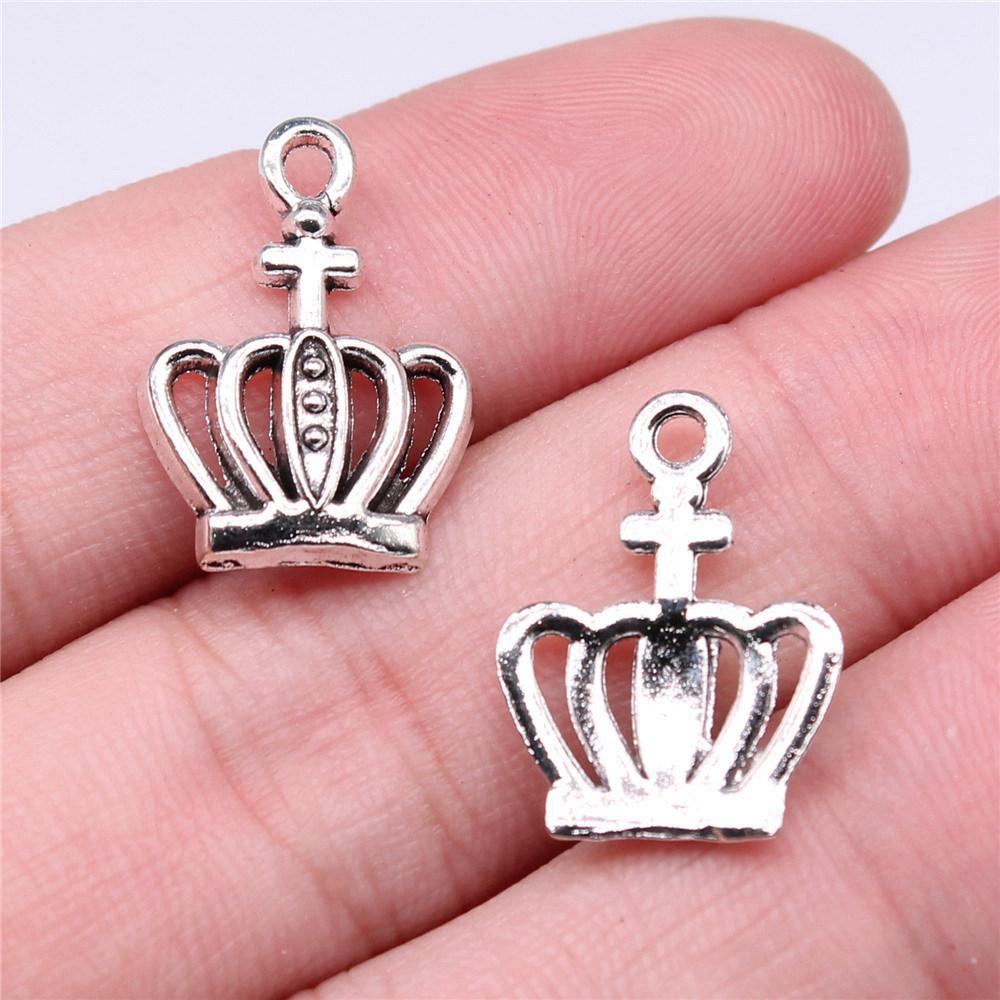 Charms Crown Pendants Minimalist Jewelry Components QC035