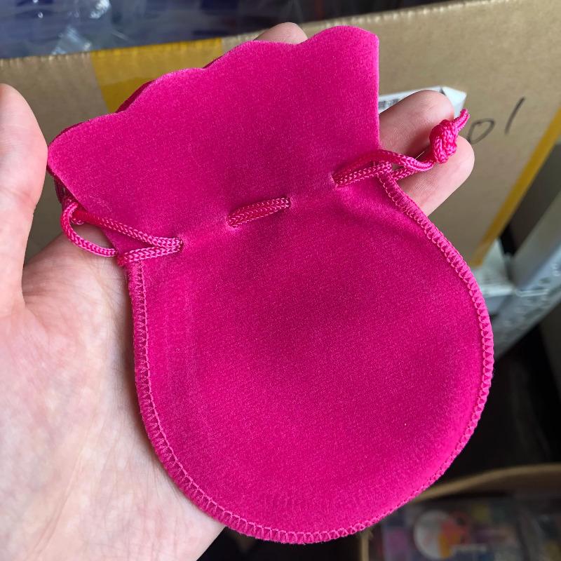 Samtbeutel mit Kordelzug Kürbisförmiger Beutel mit Kordelzug Schmuckverpackungsbeutel Hochzeits-Weihnachts-Gastgeschenktüten Geschenktüten KTY