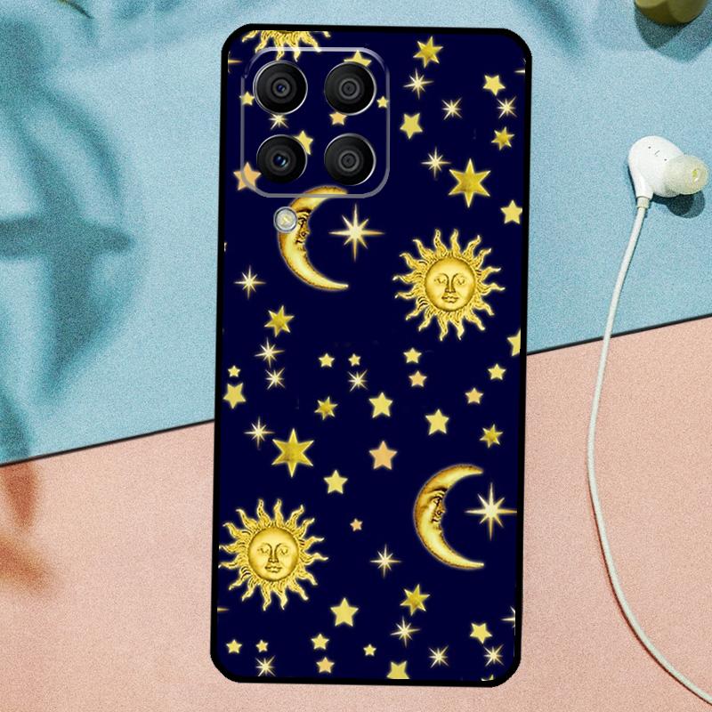 Vintage Moon and Sun Stars For Samsung Galaxy M14 M34 M54 M20 M06 M16 M12 M13 M15 M35 M55 M33 M53 M21 M31 M32 M52 Case
