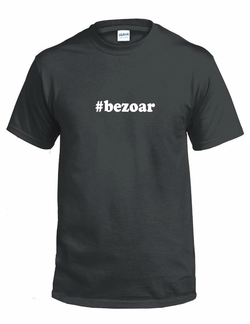 

#bezoar T-Shirt Hashtag Bezoar Funny Gift White Black Cotton Tee Shirt XL