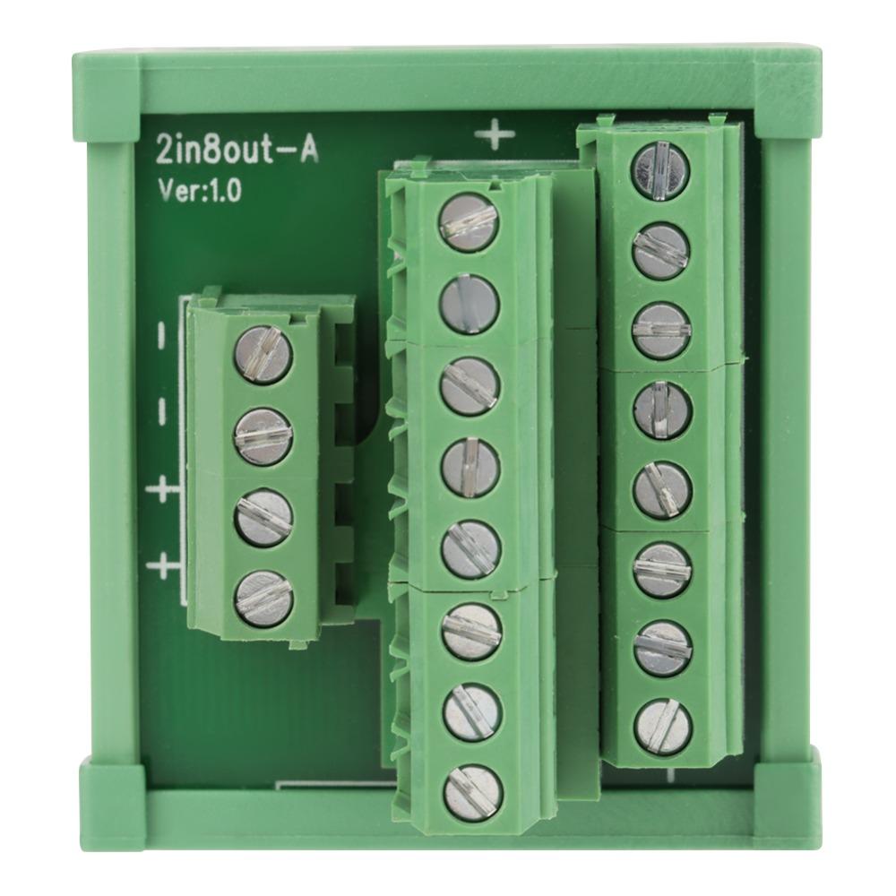 2 In 8 Out DIN Rail Module 25A Breakout Board Module Breakout Board Control Panel Systems