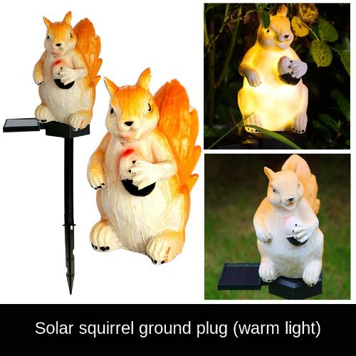 Solar Eagle Stehlampe Tierlampe Eichhörnchen Panda Villa Innenhof Dekoration Atmosphärenlampe Rasenlampe Eule