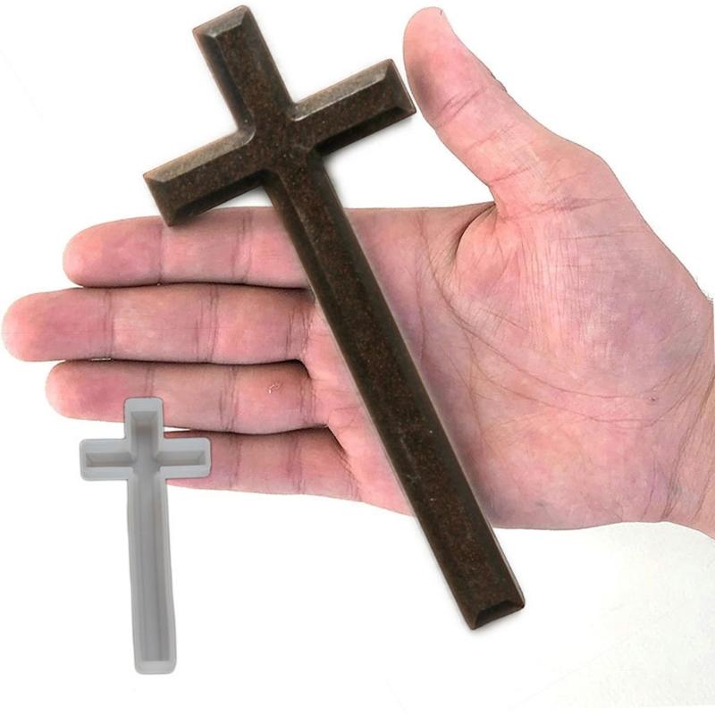 Food Grade Safe Silicone Crosses Craft Mould for Projects Including Soap and Candle Making Easy Releases