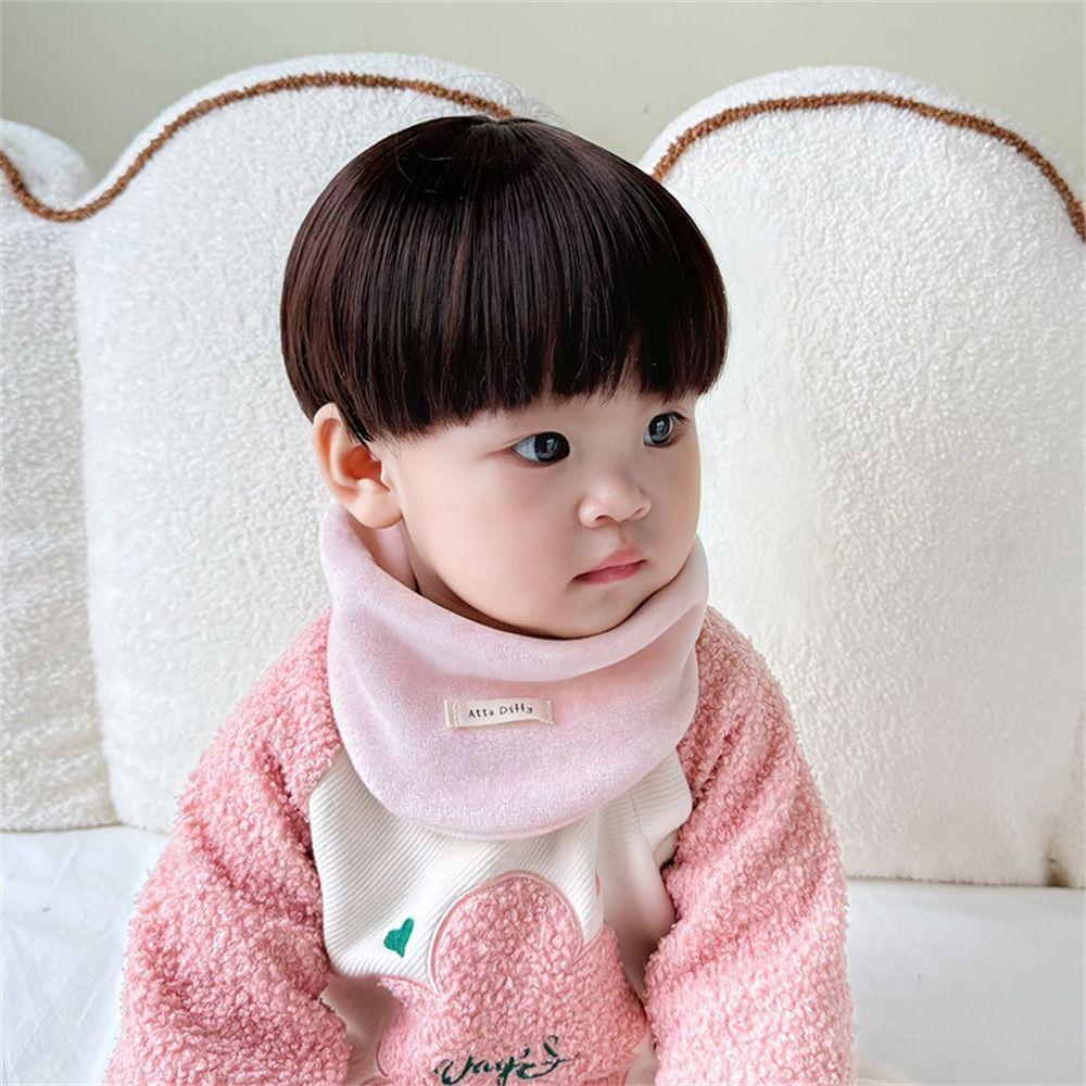 Soft Kids Scarf Velvet Thick Neckerchief Cute Neck Warmer  Winter