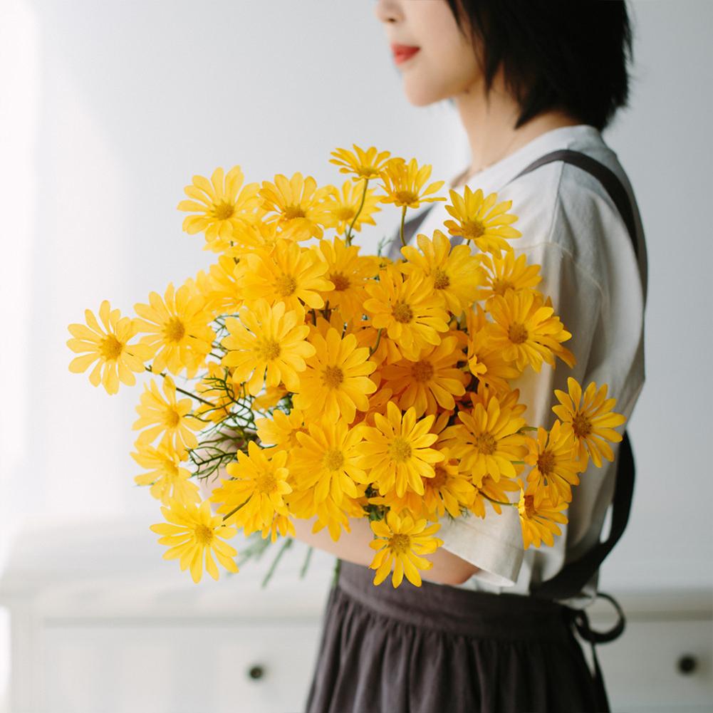 Simulation Small Daisy Chamomile Fresh Fake Dried Chrysanthemum Living Room Decoration