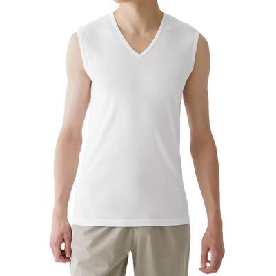 Gunze Sleeveless Cotton YG YN0018 V-Neck 100%