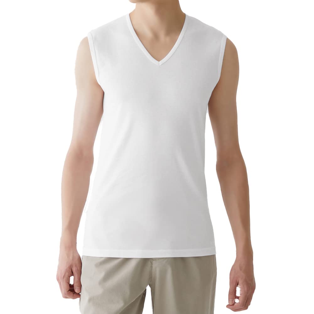 Gunze Sleeveless Cotton YG YN0018 V-Neck 100%