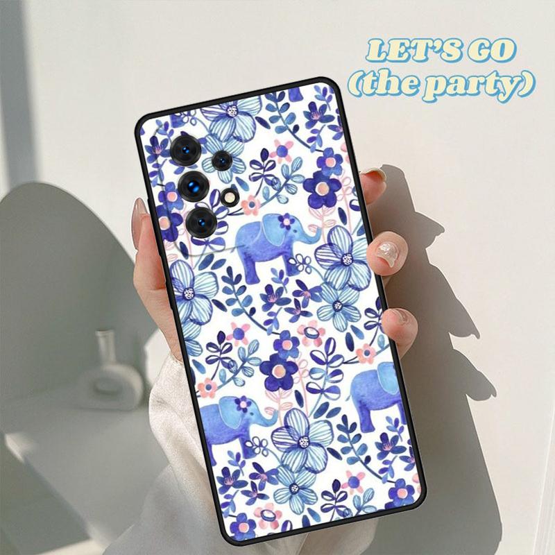 Cute Elephant phone case For Samsung Galaxy A42 A31 A40 A51 A71 A32 A80 A91 A52 A72 A73 A20e A21S A50 A70 A11 A12 Cover