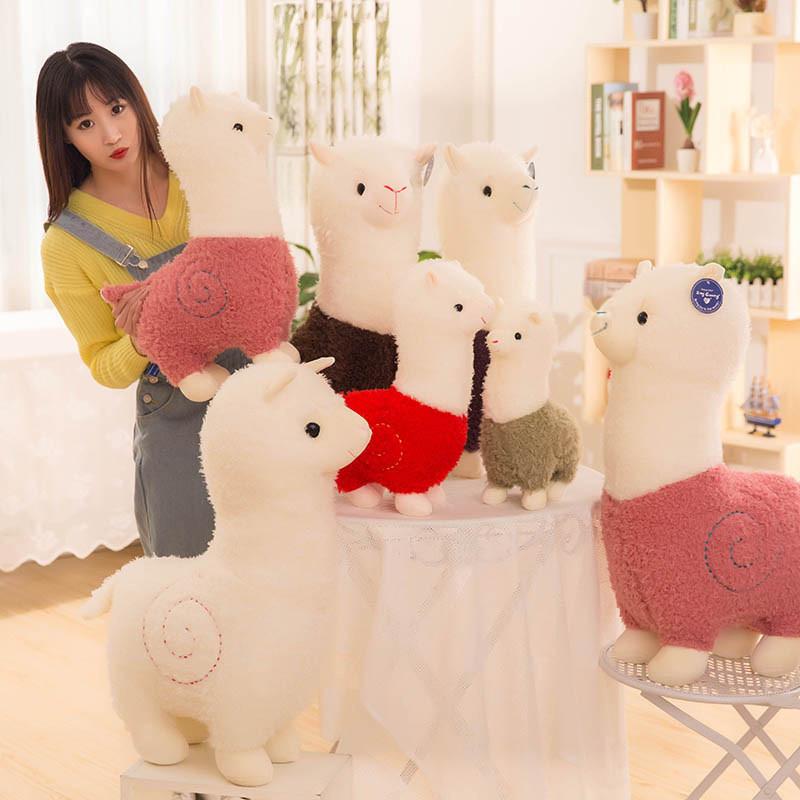 Plush Alpaca Toy With Pp Cotton Filling For Kids Gift And Bedroom Decor