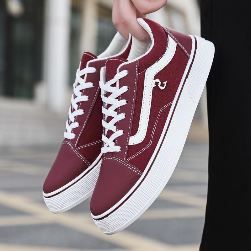 New men's shoes classic casual canvas shoes low top black fashion skateboard shoes board shoes couple cloth shoes