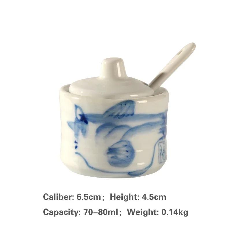 Creative Can Ceramic Seasoning Tank Kitchen Ware Storage Bottles and Jars Seasoning Bottle Japanese Seasoning Tank