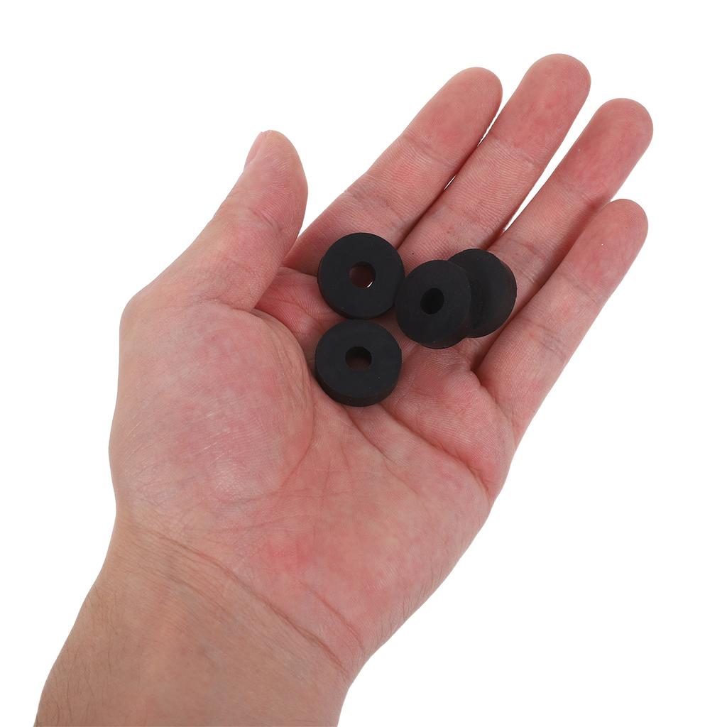 50pcs Rubber O-Type Washers 20Mm Od 6Mm Id 5Mm Thick Black Vibration Damping Isolation Mount For Machinery Equipment Anti