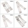 Handmade Bride Gloves Lace Trimmed Satin Gloves Ball Gloves Lace Gloves  Dinner Dresses