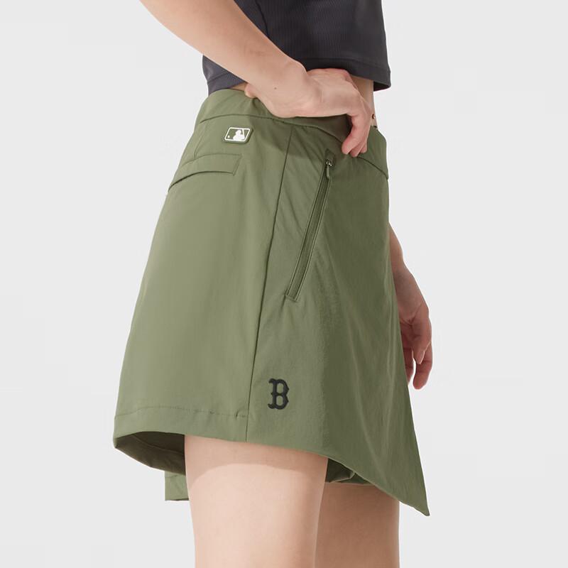 New MLB Casual Shorts Women's Green 3FSKB0353-43KAL