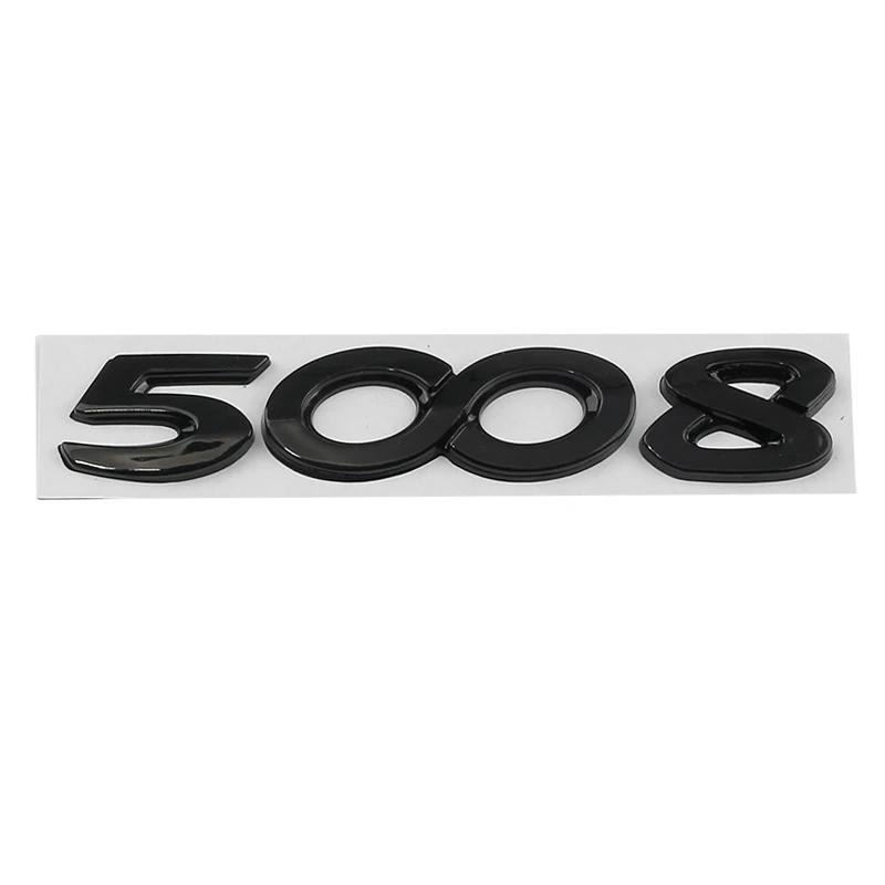 Autocollant Emblème Lettres Logo Badge Métal Coffre Arrière pour Peugeot 2008 3008 4008 5008 Accessoires de Décoration Styling