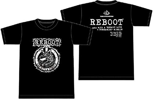 MAN WITH A MISSION Official Merchandise 2020  REBOOT LIVE & STREAMING  MISSION T-Shirt Type B (XL)