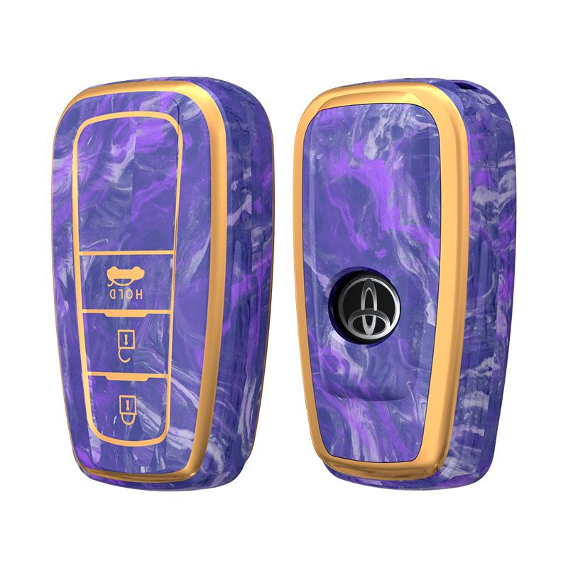 Chinese Style Key Case for Toyota Camry, Prado, Avalon, and Yize - Full Coverage Protective Cover