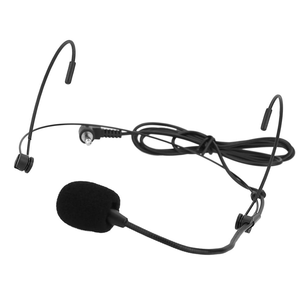 Uni Directional Head mounted Headworn Headset Ear hook Microphone Mic Flexible Wired Boom for Voice Amplifier Amp