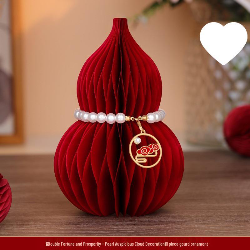 3D Gourd Ornament for Fortune & Prosperity - Perfect Housewarming Gift & Home Decor