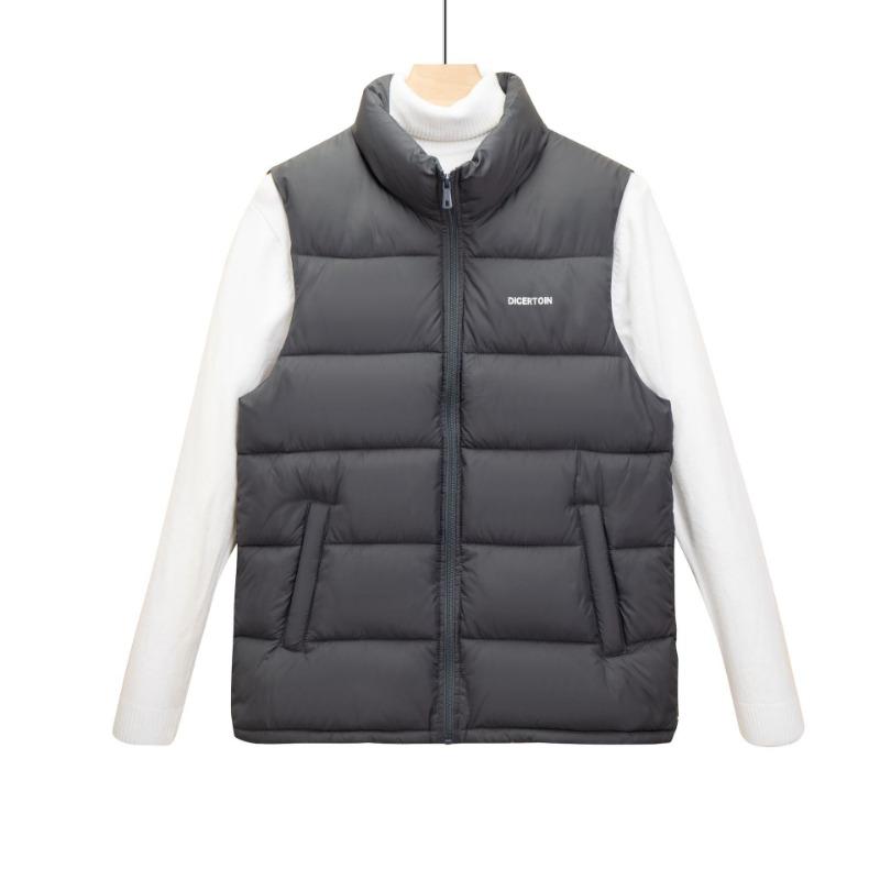 

Новая хлопковая одежда осень-зима, жилет, утолщенный терможилет, однотонный повседневный пуховый хлопковый жилет мужской, зарубежный жилет мужской 2XL (recommended about 90-55kg)