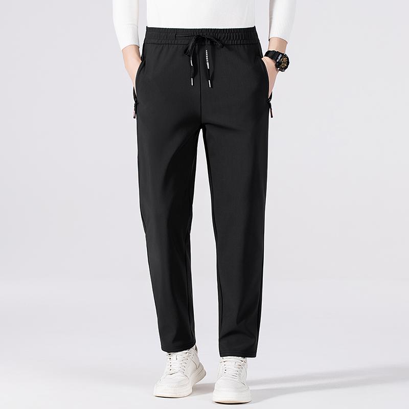 2025 Winter New Arrival Thickened Fleece-Lined Loose Fit Fashion Men's Trousers - Versatile Casual Long Pants for Sports