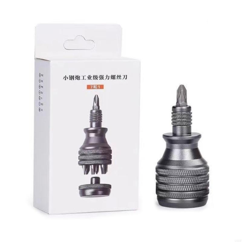 U0DF Precise Screwdriver Handle for 6.35mm Bit Featurings AntiSlip&High Torques Control Designs Interchangeables Bit