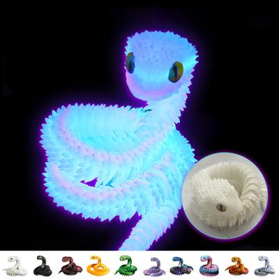 30cm 3D Gedruckte Schlangenspielzeuge Lustige Gedruckte Tiere Schlange Weihnachten Neujahr Bastelornament Simulation Tier Heim Desktop Ornament