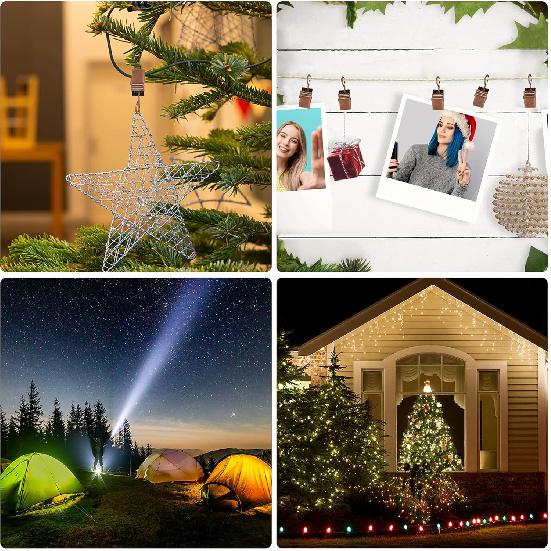 JANYUN 120 Pack Heavy-Duty Hook Clip Set Metal Curtain Clips for Curtain Photos Home Party Decoration Art Craft Display - Silver