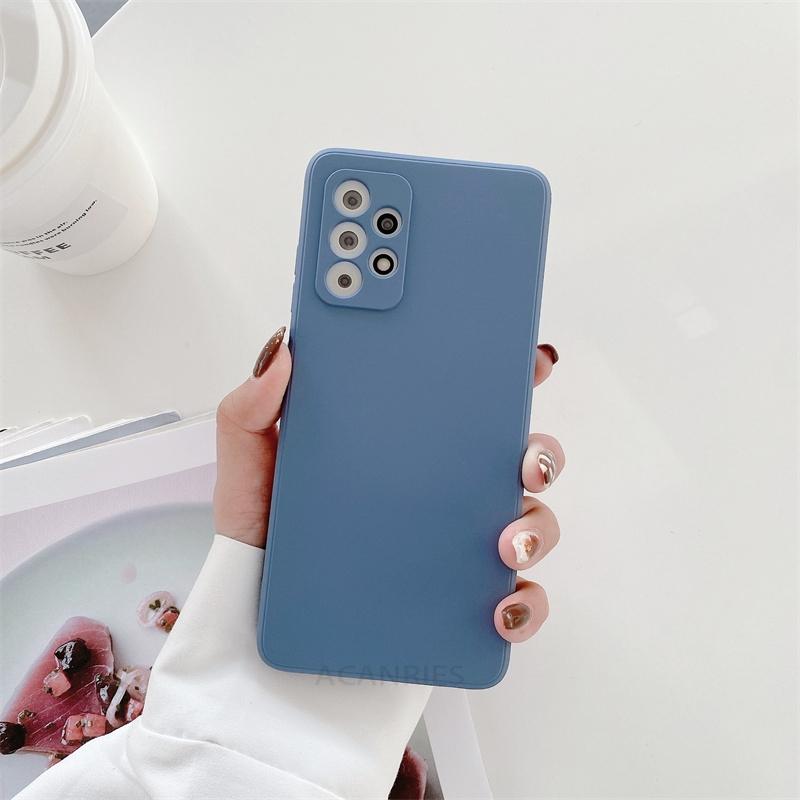 A 52 32 72 33 53 73 Liquid Silicone Case For Samsung Galaxy A32 A52 A72 A13 A23 A33 A53 A73 4g 5g A51 A71 Matte Soft Cover A52s