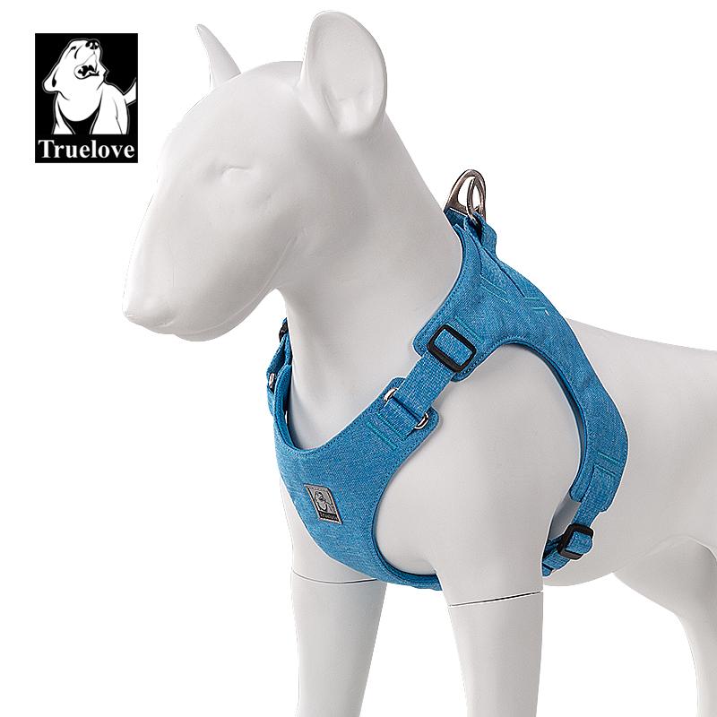 TRUELOVE Reflective Dog Harness Vest Soft Padded No-Pull Pet Harness for Small Medium Dogs Cats Adjustable Walking Vest TLH3012