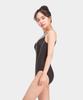 Jeteseu Women'S Basic One-Piece Indoor Swimsuit Top Grey