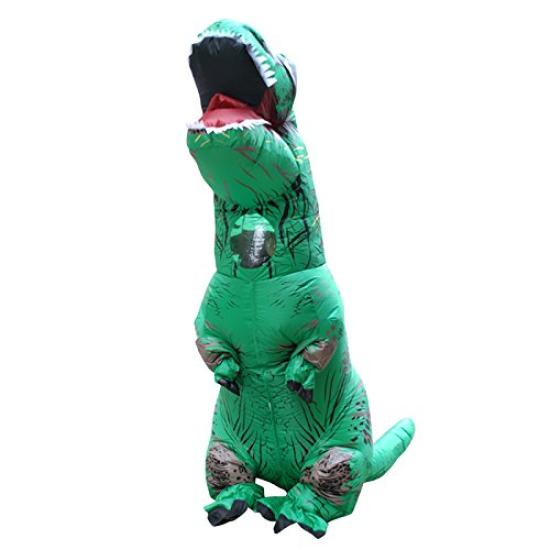 Rruonshully Halloween Dinosaur Dinosaur Rider Tyrannosaurus Lightweight Monster Costume for Fun Animal Green Kigurumi, Costume, Brown, Rex,