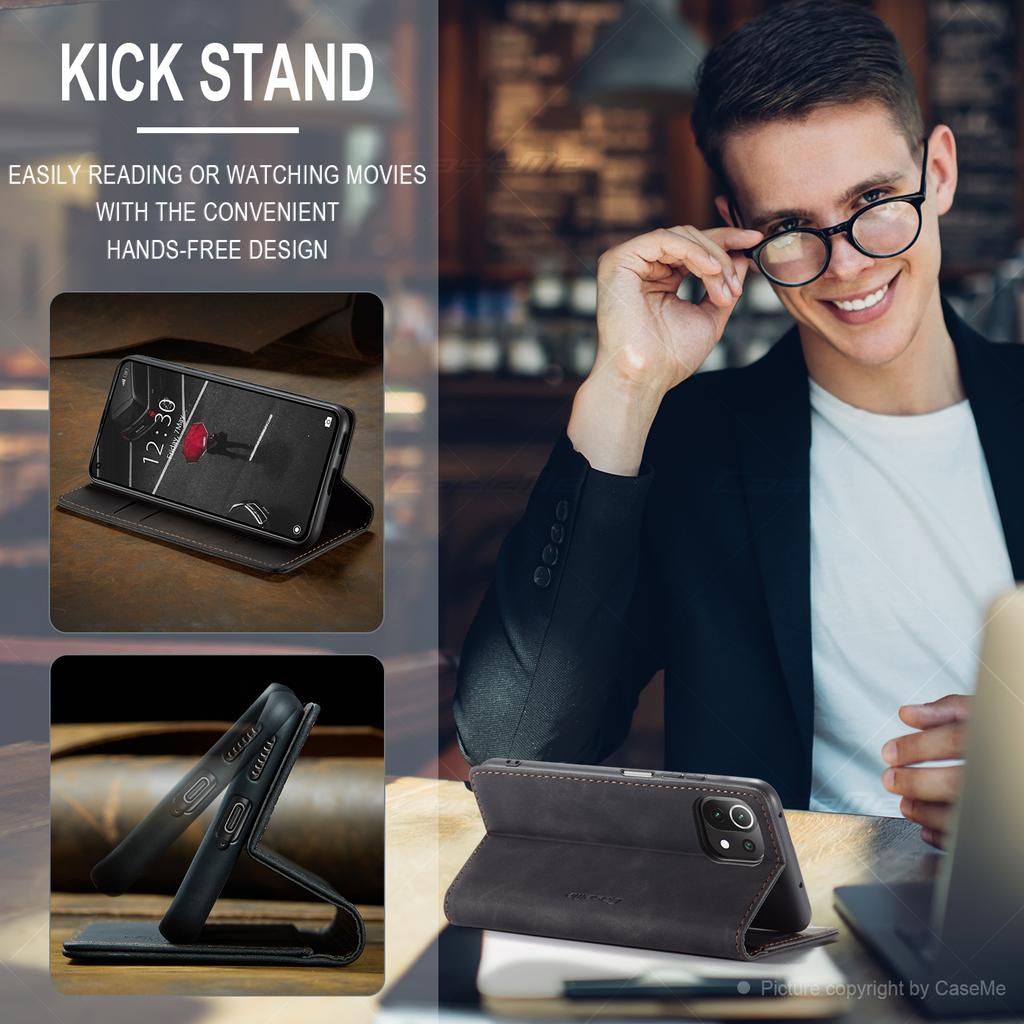 Suitable for Xiaomi 11Lite Phone Case, Redmi Note12 Phone Leather Case, Xiaomi12 Flip Cover with Card Slot