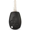 Jingyuqin 3 Buttons Replacement Remote Key Shell  Cover FOB Case for Renault Logan Sandero Clio Fluence Vivaro Master Traff