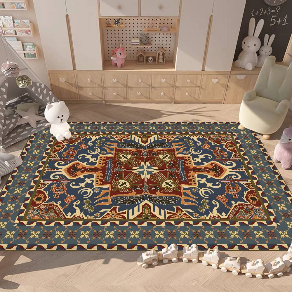 Persian Carpet Floor Mat Cheaper Anti-slip Modern Living Room Balcony Printed Bedside Mats