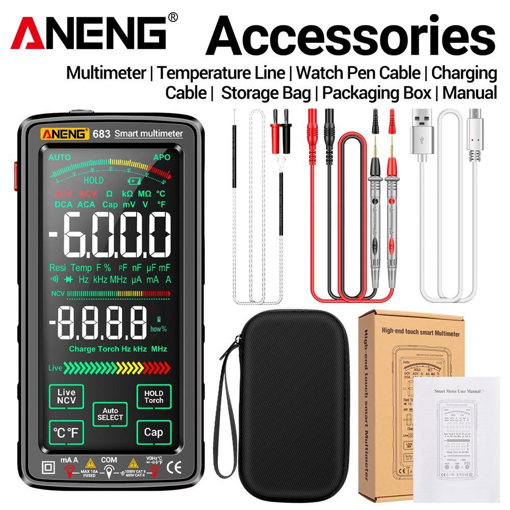 High-Precision Smart Rechargeable Digital Multimeter with Anti-Burn and Auto-Function Features