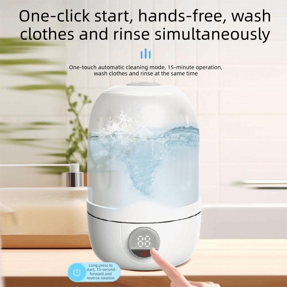 Delicate Laundry Mini Washing Machine Wash & Spin 2-in-1 Cordless Washer  Travel Essentials