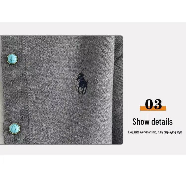 Men's Casual Arctic Fleece Knit Cardigan