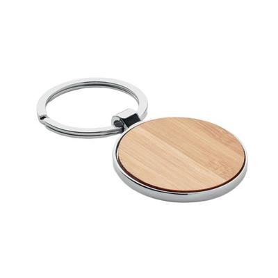 Ballarat Round Bamboo Keyring